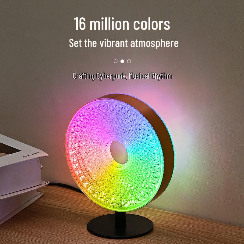 Buntes Sound-aktiviertes Rhythmuslicht: Musiksynchronisierte Nachtlampe für Schlafzimmer-Ambiente