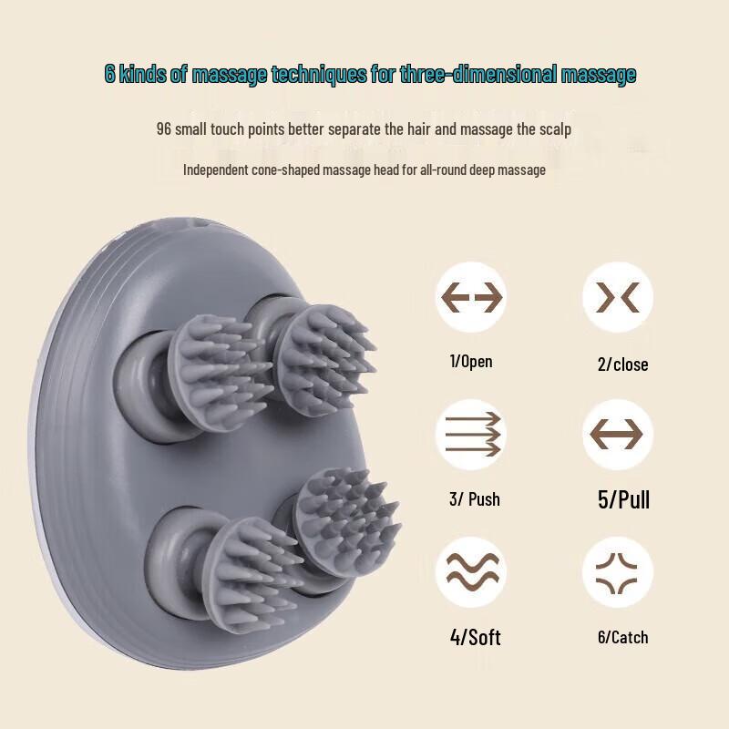 Waterproof Electric Head Massager