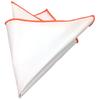 Elegant Pure White Cotton Men's Pocket Square 23cm