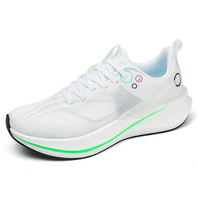 Couple running shoes 2025 summer new racing carbon board running shoes lightweight breathable soft sole shock absorption casual versatile shoes