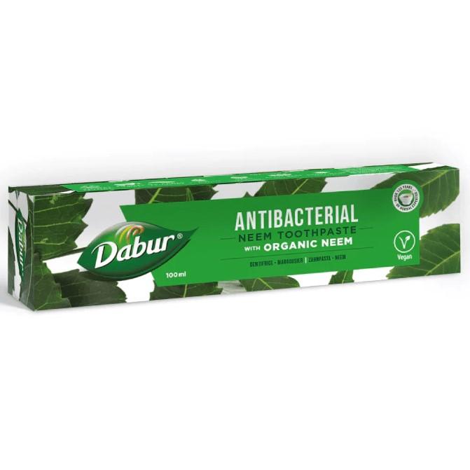 Antibakterielle Zahnpasta mit Neem, Fluoridfrei, 100 ml - Dabur