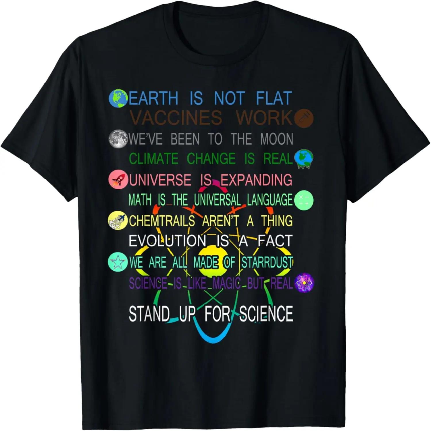 Stand Up For Science T-Shirt Cool Pro Science Graphic Tee XXXXL