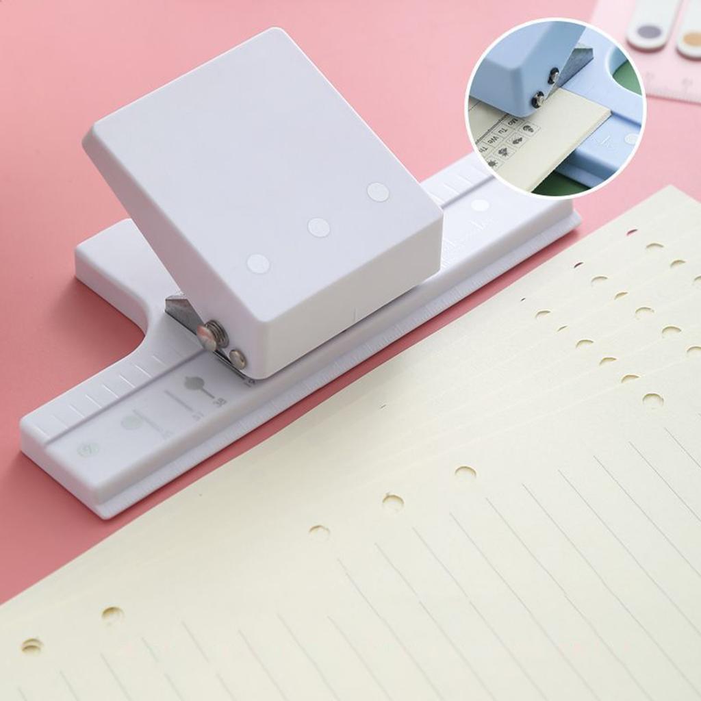 3-Hole 5-Hole Adjustable Paper Punch Tool Efficient Drilling For Office School Home Use