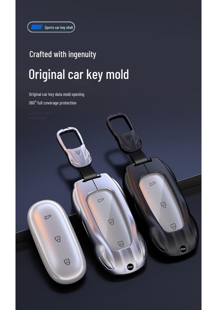 Li Auto L7/L6/L8/L9 Mega Key Protective Cover: High-End Car Key Case with Buckle