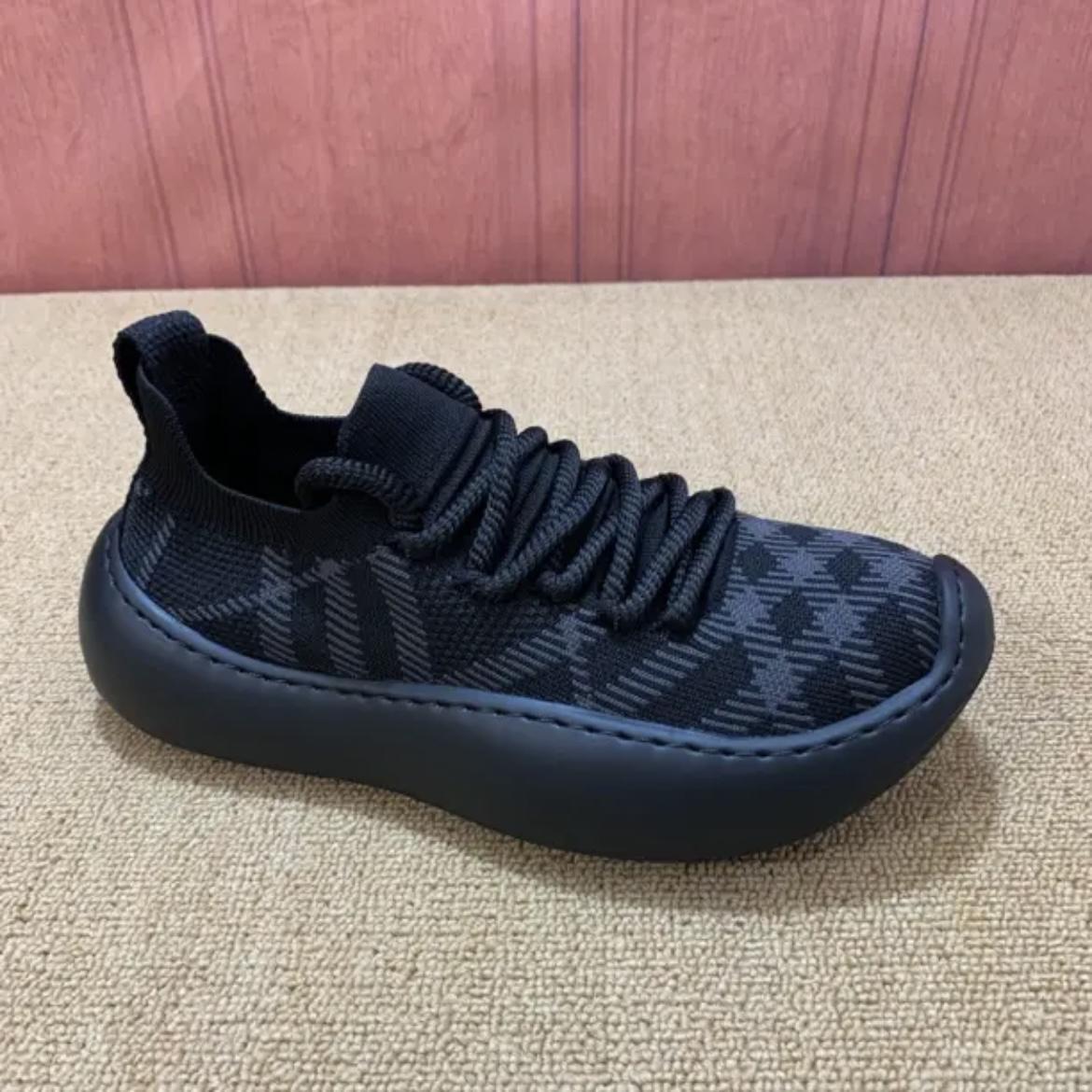 

Мужская повседневная обувь из дышащей сетки, удобная спортивная мода, мужские кроссовки со шнуровкой, нескользящая обувь для вождения, для мужчин, Tenis Masculino 44 чёрный