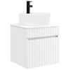 Wall Mounted Washbasin Vanity Unit White 49 X 44.5 X 65 Cm
