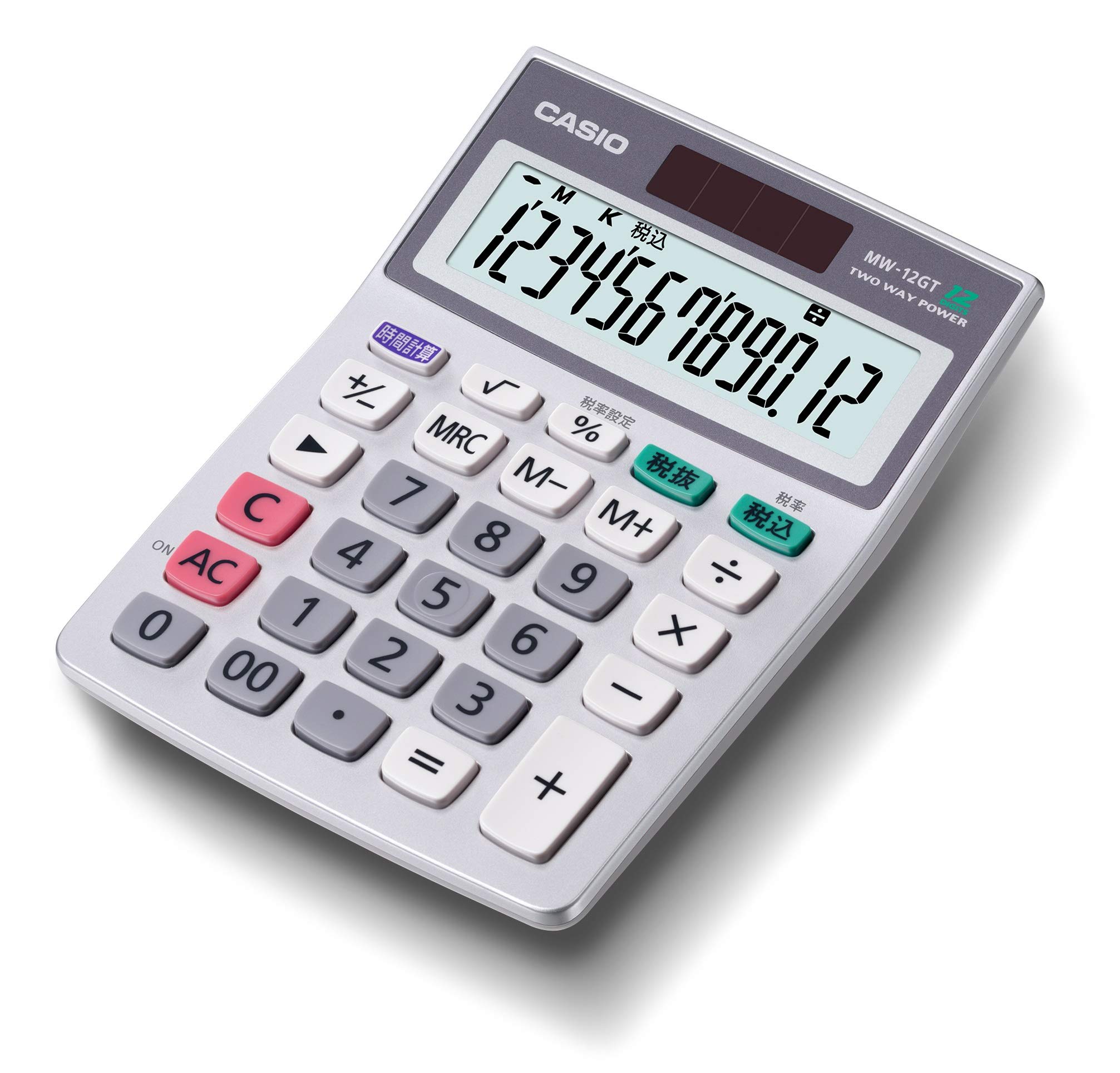 

Casio Green Purchasing Law Compliant Mini Just Eco Mark Certified MW-12GT-N Calculator, 12-Digit, Type,