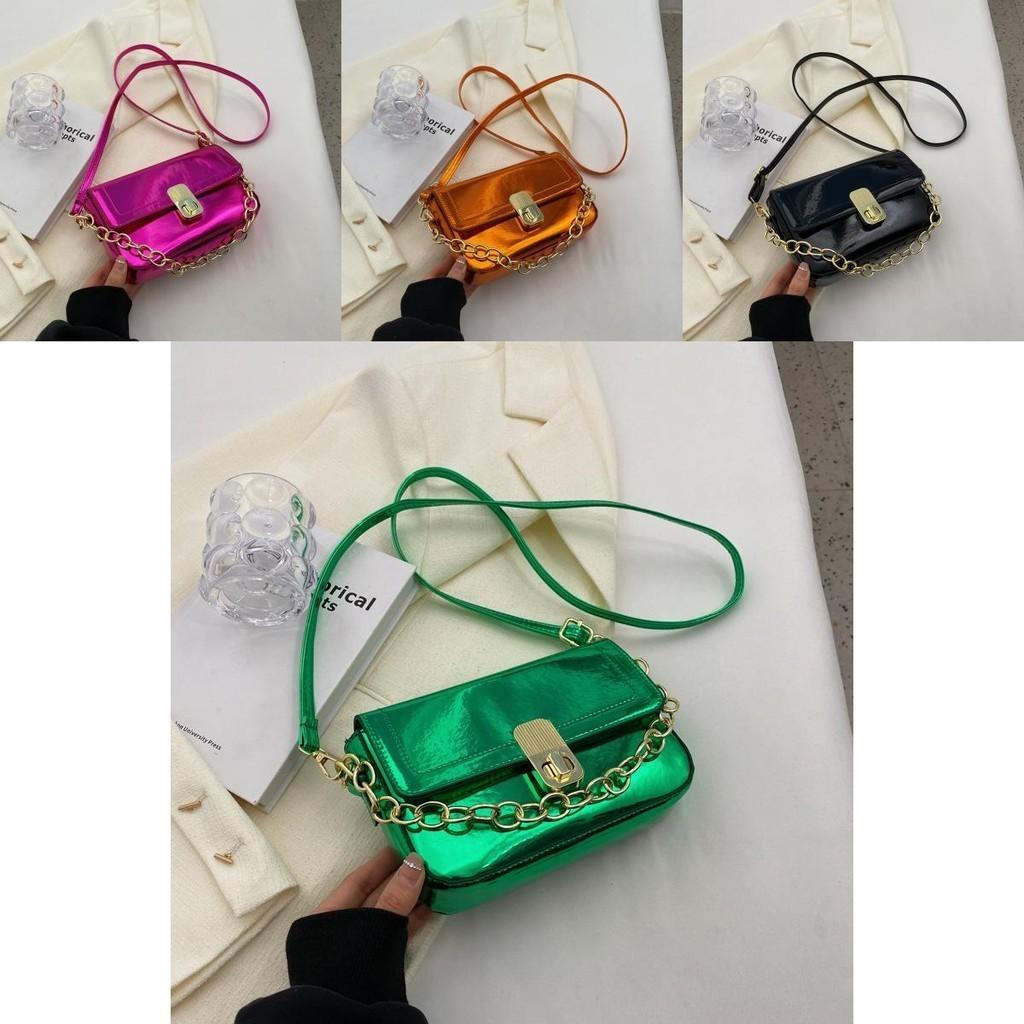 Stylish Pu Leather Chain Bag For Women Trendy Square Crossbody And Shoulder Bag