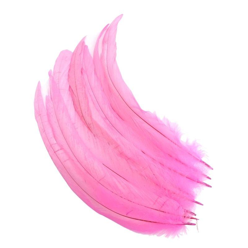 20Pcs Rooster Cock Pheasant Tail Feathers Plumes Diy Headdress Halloween Decoration Wedding Christmas Craft Supplies Accessories