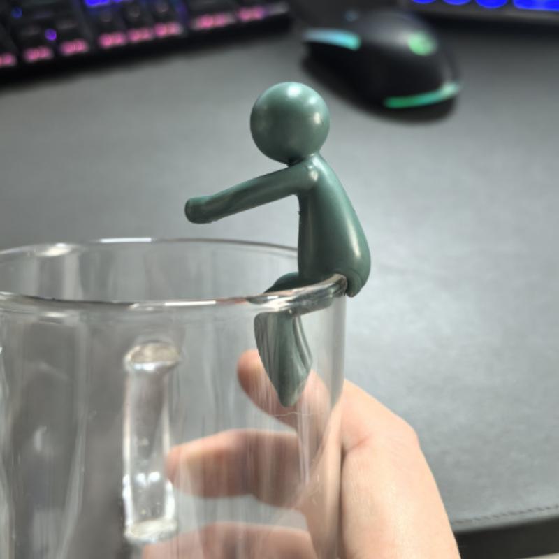 

Подставка для растений Бадди – Креативный очаровательный пластиковый зажим для поддержки растений для гидропоники, держатель для края чашки и декоративная подставка для растений темно-зеленого