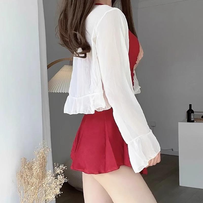 Women's 2025 High-End Slimming Skirt-Style Two-Piece Swimsuit