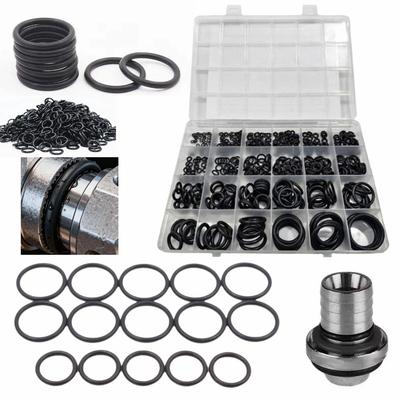 400Pcs 24 Sizes Rubber O-Ring Gasket Durable Heat-resistant Car O-Ring Rubber Ring Kit Oil Resistant Elasticity
