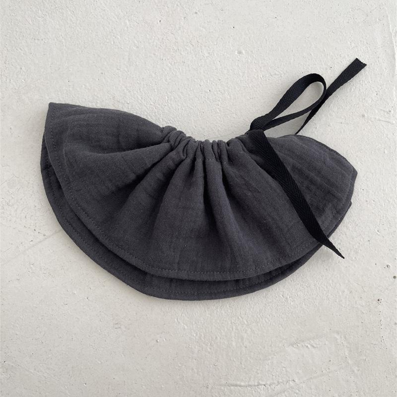 4Layers Cotton Gauze Baby Bibs Toddlers Newborns Printing Ruffle Feeding Burp Cloths Apron Baby Saliva Towel Drool Bib