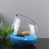 Slant Cut Bowl Glass Vase Terrarium Bowl Floral Container Mini Candy Bowl Jar for Party Garden Home Decor Tabletop Wedding