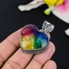 Rainbow Solar Quartz Gemstone 925 Sterling Silver Jewelry Pendant 2.40" KG-99