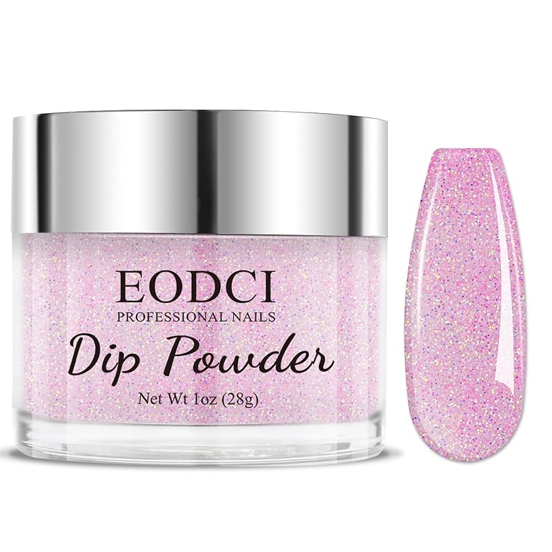 Green Glitter Glitter Nail Dip Powder, Dipping Powder - No Needed Nail Lamp Curing - Long Lasting Nail Manicure Colors - Nail Color for Professionals