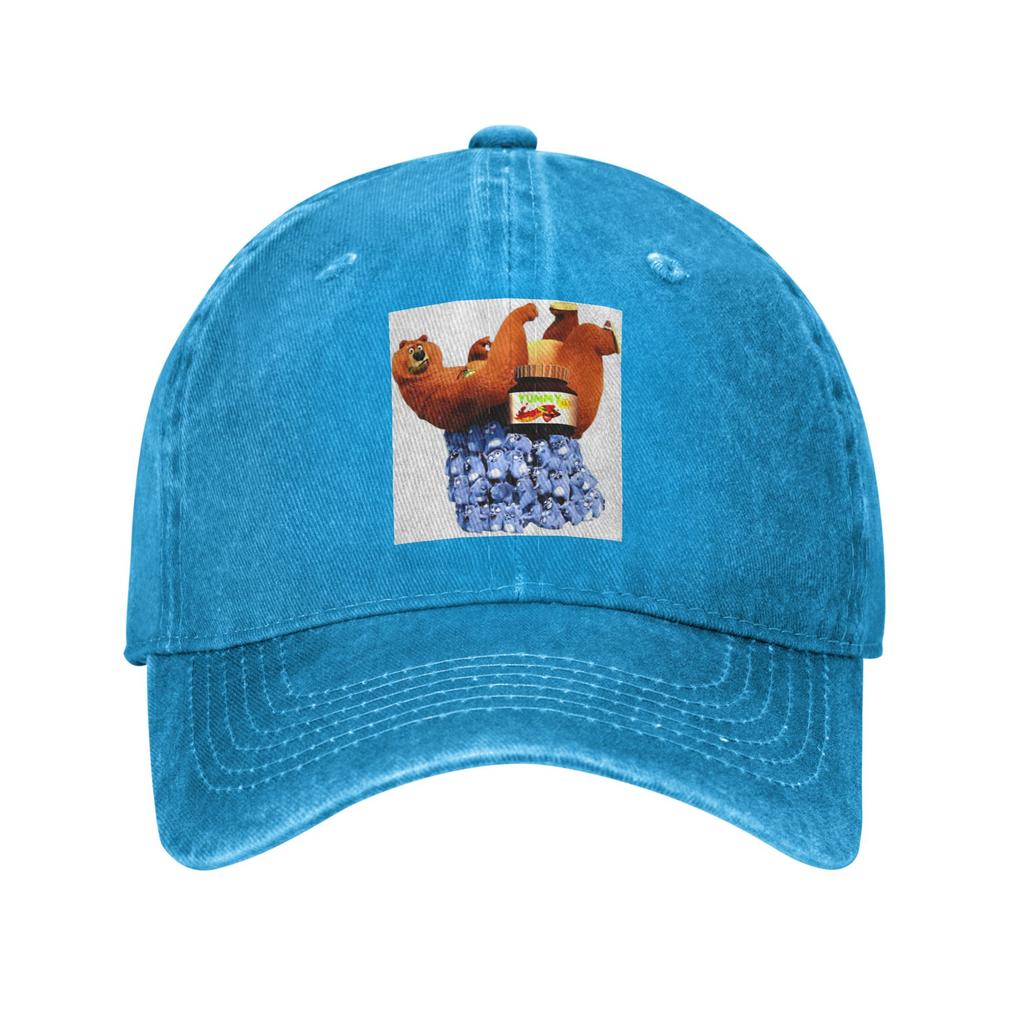 Animation Grizzy and the Lemmings Cartoon Anime  Washed Denim Cap Casual Baseball Caps Hat Summer Unisex Baseball Hats