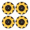 Mecanum Wheels DIY Toy, 48mm Mecanum Wheels Omnidirectional Parts for Smart Robot Car (Pair of 2)
