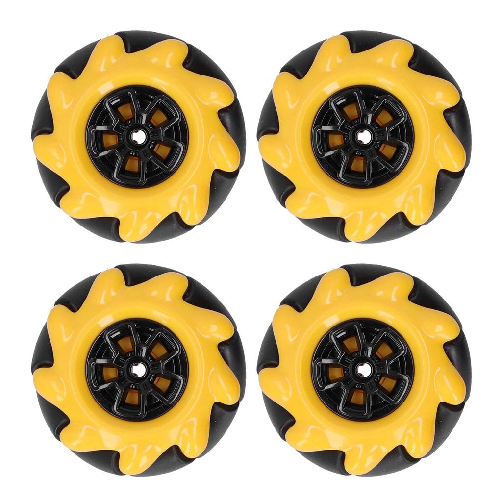 Mecanum Wheels DIY Toy, 48mm Mecanum Wheels Omnidirectional Parts for Smart Robot Car (Pair of 2)