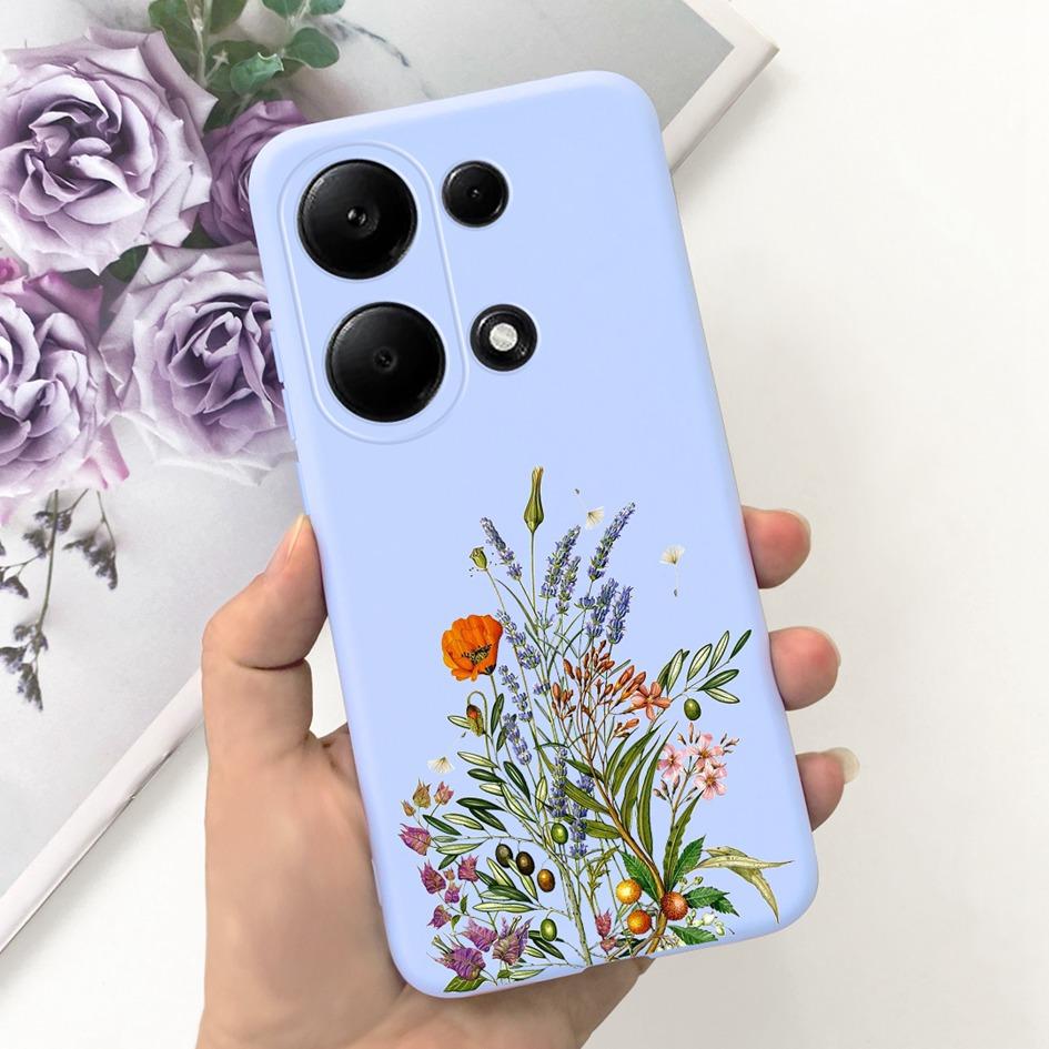 For Xiaomi Redmi Note 13 Pro 4G 2024 Case Cute Love Heart Cactus Soft Matte TPU Cover For Xiaomi Poco M6 Pro 4G Note13 Pro Coque