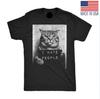 Mens Funny T-Shirts I Hate People Cat Mugshot Sarcastic Graphic Novelty Tee for