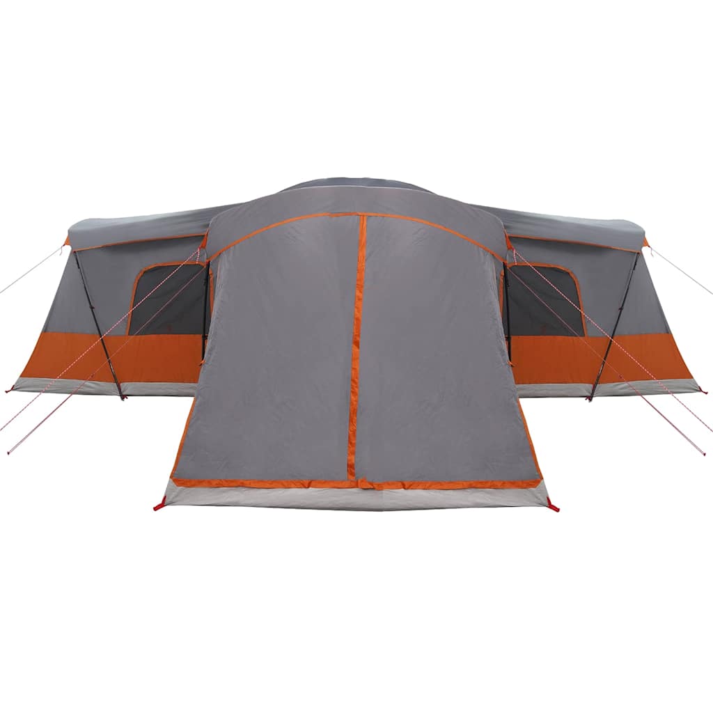 16 Person Tent Gray and Orange 680 x 510 x 210 cm