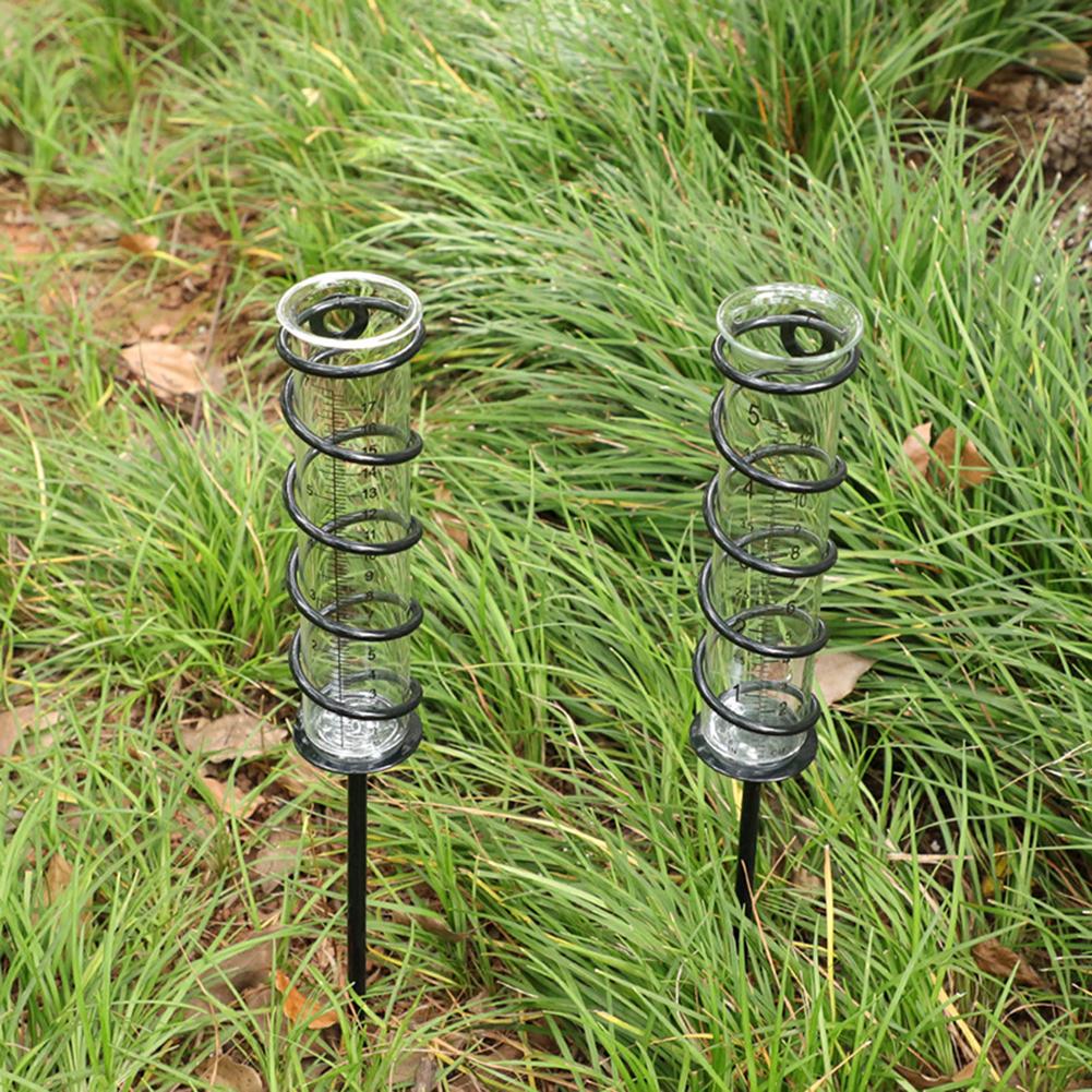 Frostproof Rain Gauge With Metal Ground Spike Easy To Read Design For Garden Courtyard