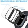 Tempered Glass+Cover For Apple Watch Series 10 9 8 7 6 5 4 SE Screen Protector Film For IWatch Series 46mm 42mm Accessorie