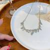 Luxury Rainbow Zircon Clavicle Necklace - Candy-Colored Crystal Heart Design