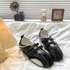 Women's Autumn Lightweight Velcro Mary Jane Sneakers - Thin-soled, Casual Sports, with Inner Height Increase.