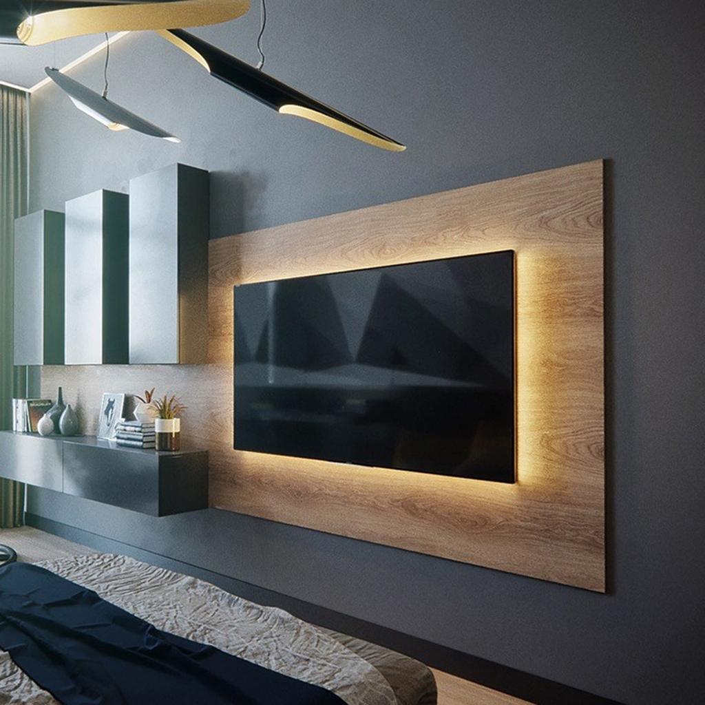 USB-betriebene monochrome Lichtleiste TV-Hintergrundschrank-Dekorationslichtleiste Flexibles Design