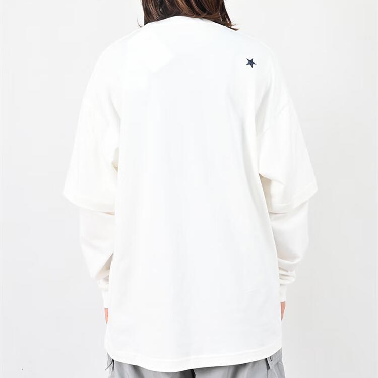 Converse T Shirts Unisex White Crew Neck Moderate UCH888-W70