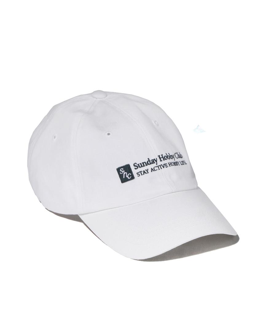 SUNDAY HOBBY CLUB Square Logo Curved Cap - White