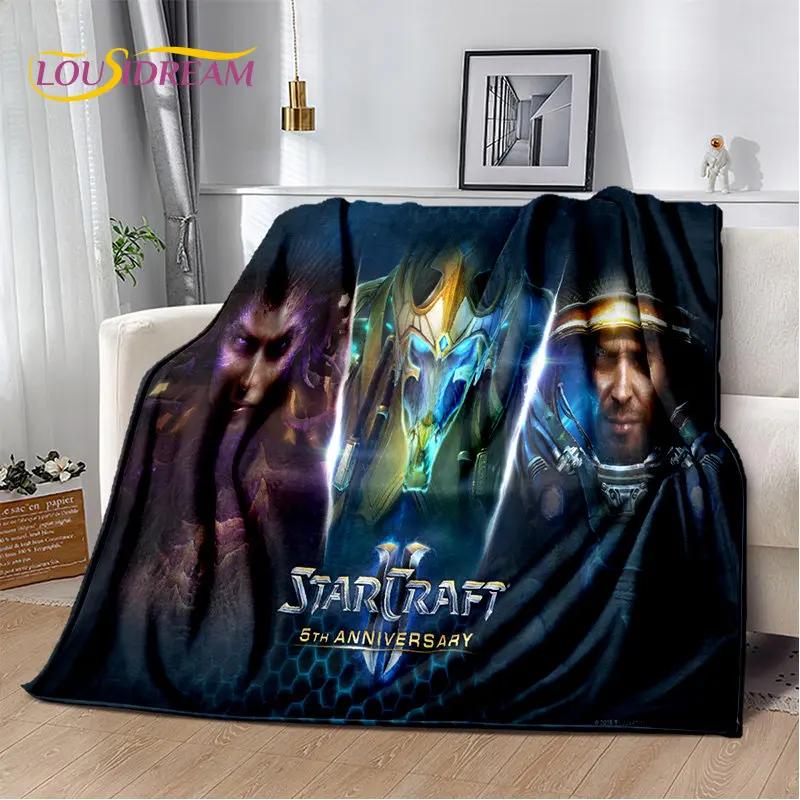 3D HD StarCraft Hra Hráč Měkká Plyšová Přikrývka, Flanelová Přikrývka Hodit Přikrývku pro Obývací Pokoj Ložnici Postel Pohovka Piknikový Kryt Děti
