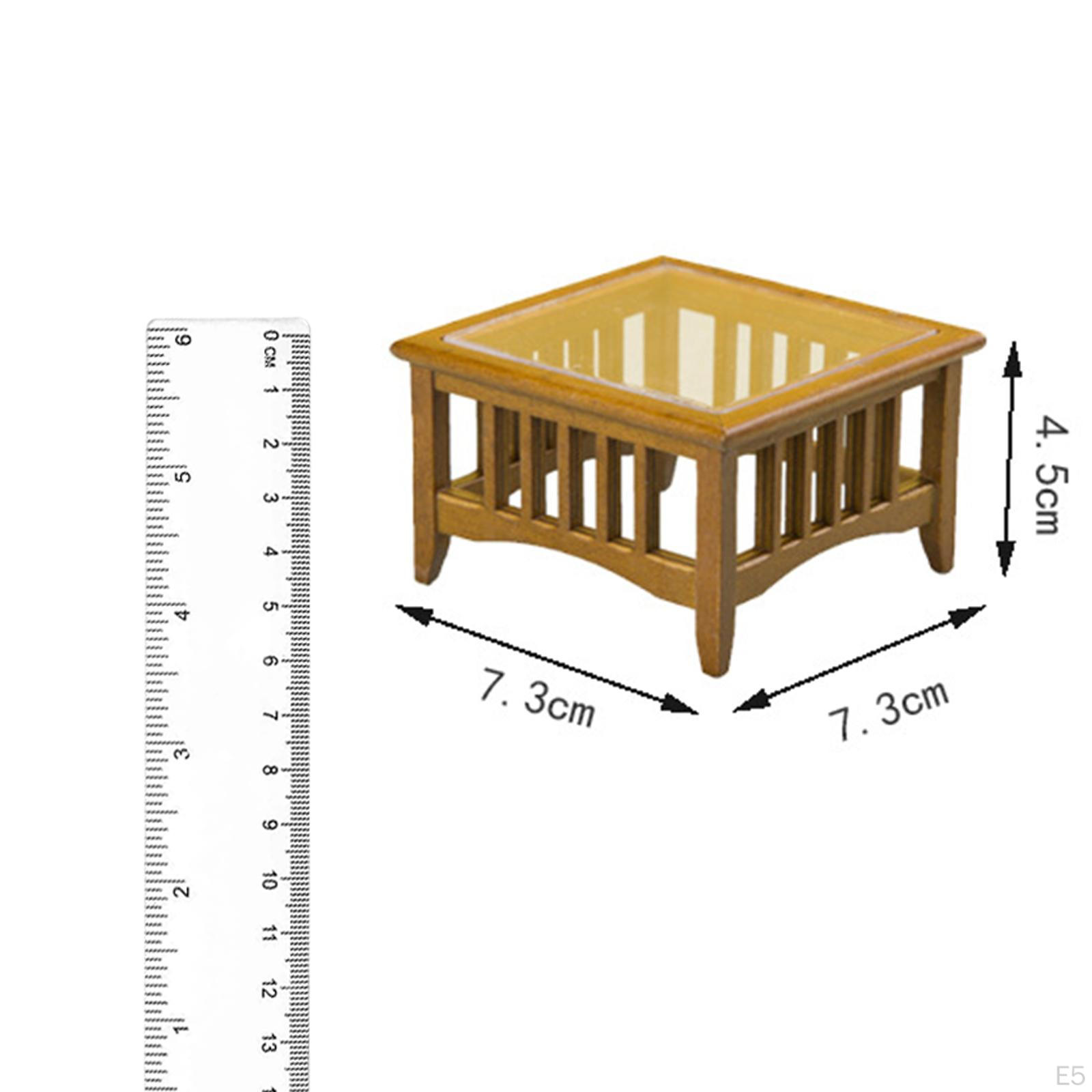 1/12 полый журнальный столик для кукольного домика — фото 5
