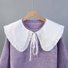 Perfect Match Korean Women'S False Collar Shawl For Sweater Blouse Tops Shirt Detachable Collars Female Removable Fake Collar Accessory