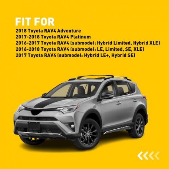 Fits For 2016-2018 Toyota RAV4 2PCS Front Left & Right Side Bumper End Caps