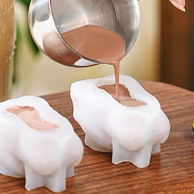 Fortune Wake Up Lion Isram Hängande Koppar Hem Kaffe Iskubstillverkningsformar Silikon Iskubbricka Sommar Isbollsform