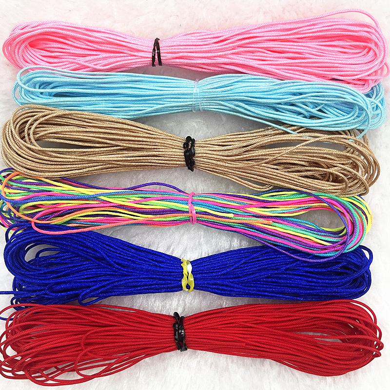 5yards 1.5mm Nylon Cord Thread Chinese Knot Macrame Cord Bracelet Braided String DIY Tassels Beading Shamballa Thread