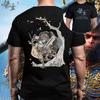 Bawełniana koszulka z nadrukiem Black Myth Wukong Wukong Gra Wzór z wizerunkiem grupy Męska koszulka z krótkim rękawem T-shirt Król Małp Top