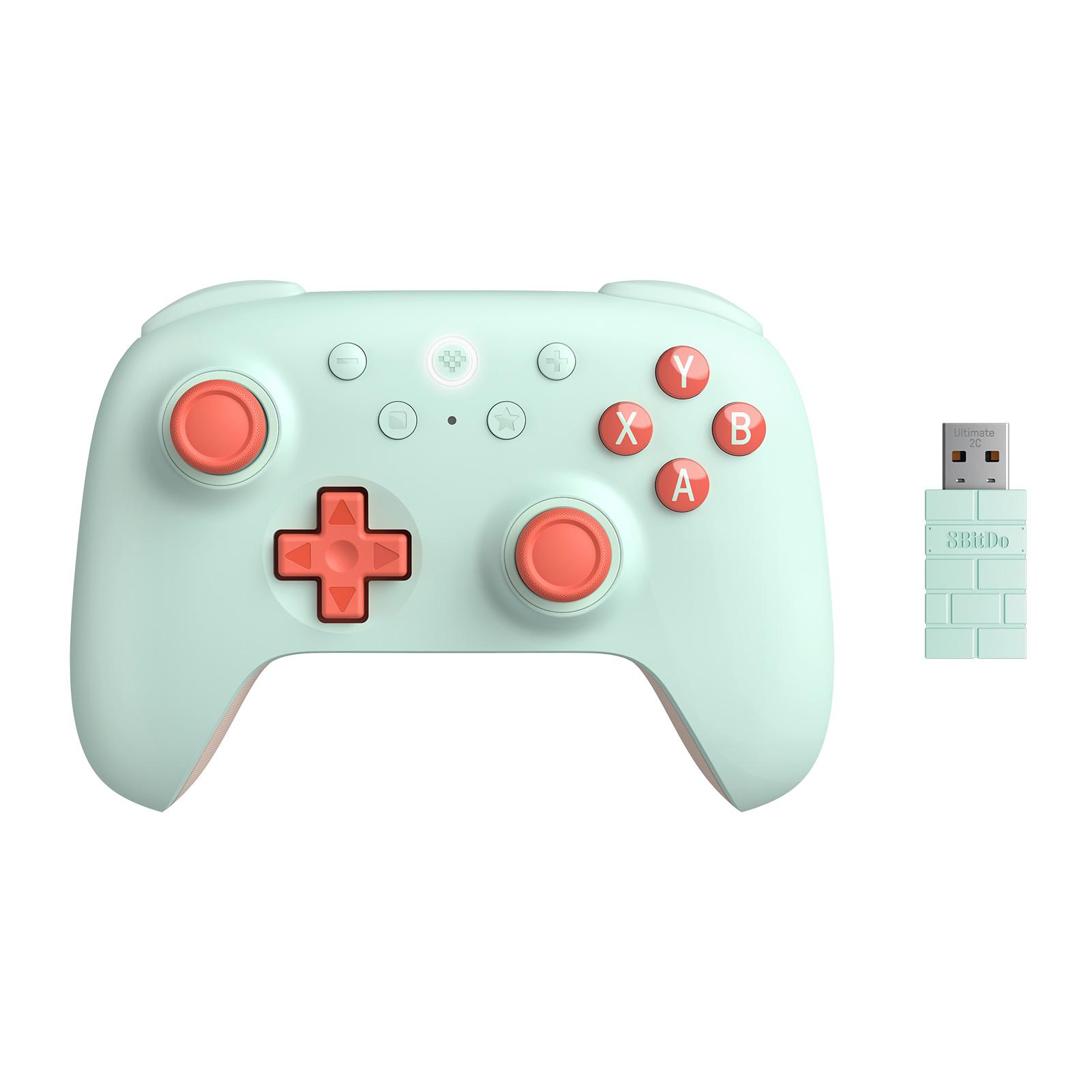 8BitDo -Ultimate 2C Bezdrátový 2,4G ovladač pro PC, Windows 10, 11, Android, Ultimate C Kabelový gamepad Herní příslušenství