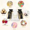 10pcs, Satin Thank You Gift Bags with Drawstring - Perfect for Weddings, Bridal Showers, Youngsters & Birthday Parties, 13x18 Cm