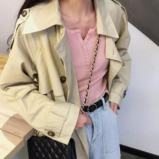 

Women s Low-Neck Knitted Sweater: Stylish, Versatile Long-Sleeved Top for Spring & Autumn