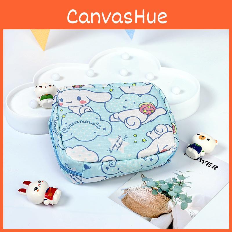 Cartoon Waterproof Sanitary Pad Storage Bag With Cute Girl Design For Travel And Makeup Supplies
