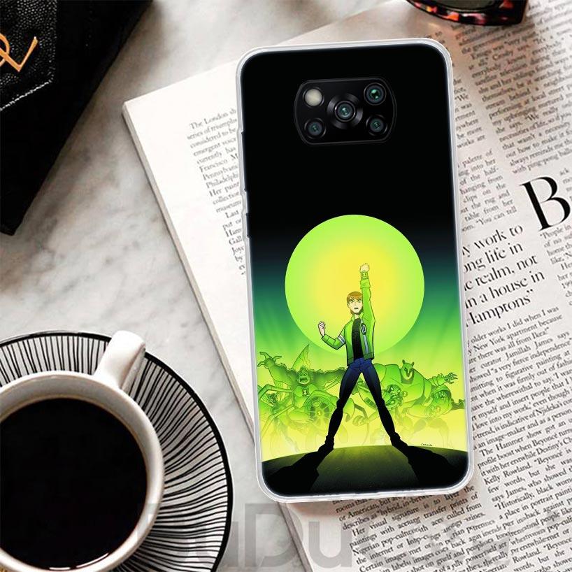 Cartoon Ben 10 Cover For Xiaomi Poco X7 X6 X5 Pro X3 Nfc F7 Ultra Phone Case F6 F5 X4 F4 Gt F3 M6 M5S M4 M3 Print Shell Poco X7
