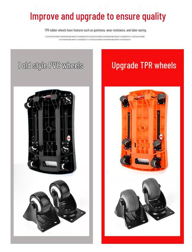 Turtle Portable Folding Flatbed Hand Truck and Cart