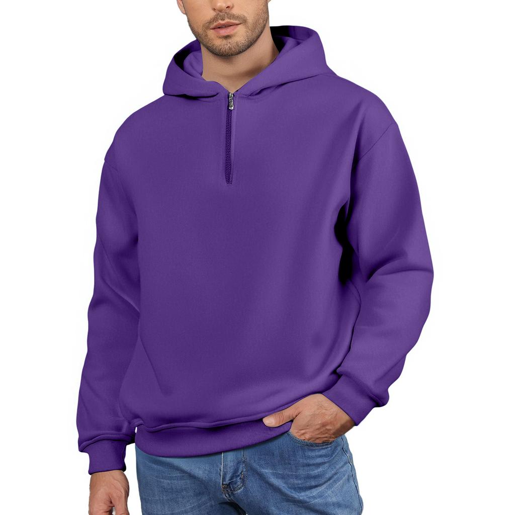 Men's Fleece Hoodie Casual Long Sleeve Sweatshirt
