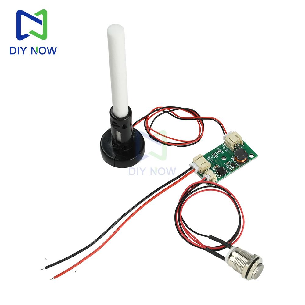 Electronic Humidifier DIY Kit with Switch DC 5V Power Supply Ready to Use Ultrasonic Atomizing Humidifier Module DIY Kit