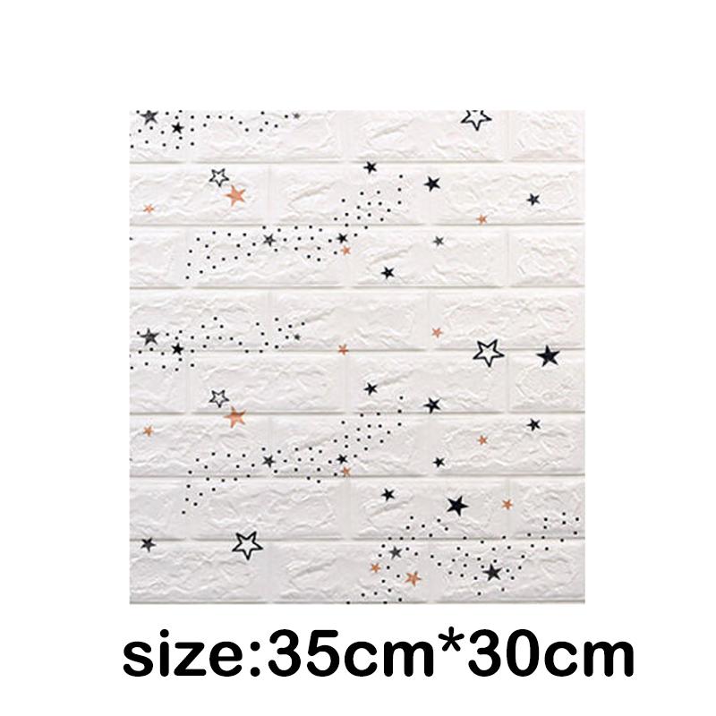 5-30pcs Self-adhesive 35cm*30cm Wallpaper Peel and Stick Wallpaper Decoration for Bedroom Brick Pattern Pvc DIY