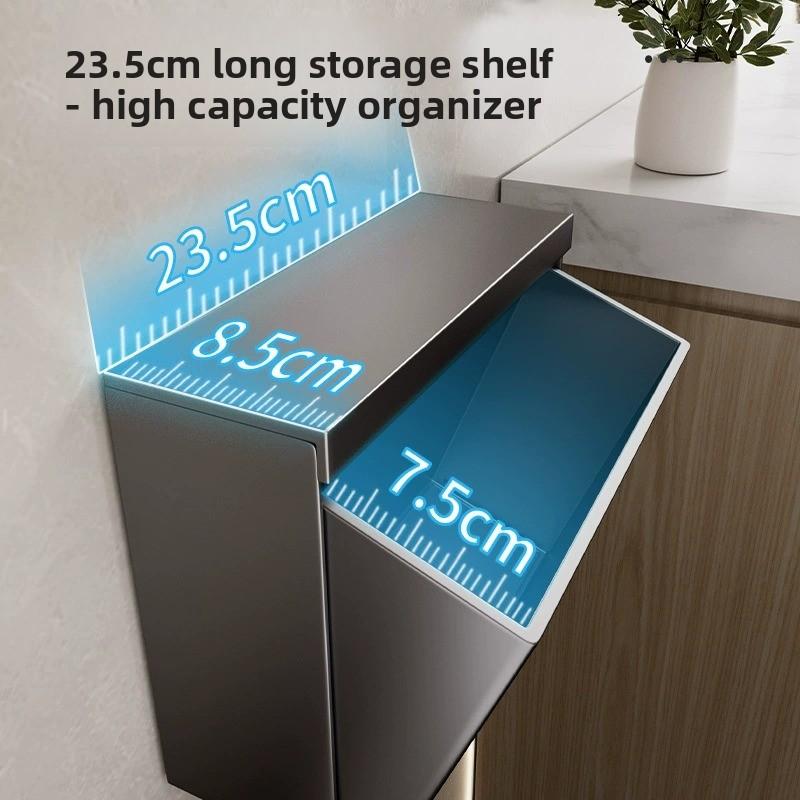 Soporte para papel higiénico impermeable para baño sin perforación organizador de pared